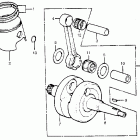 CR125M Коленвал и поршни