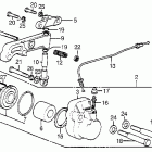CB750A Передний тормозной суппорт