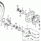 CB750K Заднее колесо