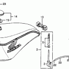 XL350 Fuel tank @ fuel lever
