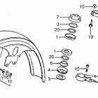 MT125R Steering stem @ front fender