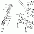 CB550K Handlebar @ top bridge @ stem