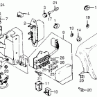 CB550K Left side cover @ electric plate