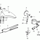 XL175 Front fender @ steering stem
