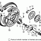 CB750F Rear wheel @ disc