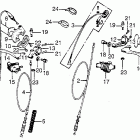 CR125M Рулевые рычаги , переключатели и тросы