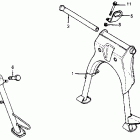CB400A Подножка