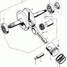 Z50A Коленвал и поршни
