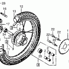MT125R Заднее колесо