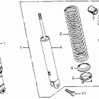 CB550K Rear shock absorber (2)