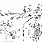 XL350 Wire harness @ ignition coil @ battery