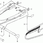 CB750F Swingarm @ drive chain  @ chain case