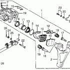CB750F Задний суппорт тормозной