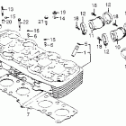 CB750K Головка цилиндра