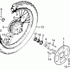 CR125M Заднее колесо