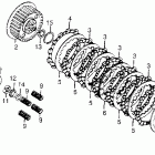 CB750K Сцепление
