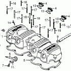 CB750F Крышка головки цилиндров