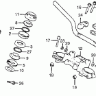 CB550F Руль и панель переднего номера