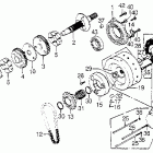 GL1000LTD Alternator @ starter motor