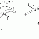 GL1000LTD Rear fender @ rear bumper