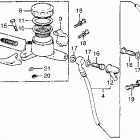 CB550F Master cylinder @ brake hose