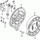 CB550F Задний тормоз