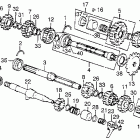 CB550F Transmission @ kick spindle
