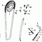 CJ360T Цепь ГРМ и натяжитель