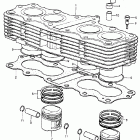 CB400F Cylinder @ piston