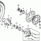 CB750A Rear wheel 77