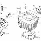 MR175 Cylinder head @ cylinder