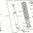 CB550F Rear shock absorber (1)