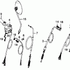 CJ360T Рулевые переключатели и тросы