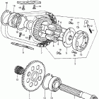 CB400F Primary shaft @ primary chain