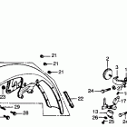 CJ360T Steering arm @ front fender