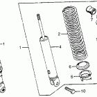 CB550F Rear shock absorber (2)