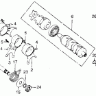 CB200T Gearshift fork @ drum