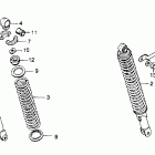 CB360T Задний амортизатор