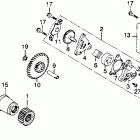 CB360T Oil pump @ oil filter
