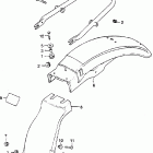 CB500T Заднее крыло