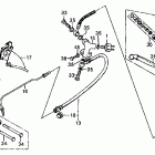 CB750F Front master cylinder  @ front brake caliper