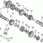 MT125 Transmission @ shift fork