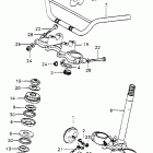 MT125 Handlebar @ top bridge  @ steering stem