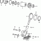 CB500T Масляный насос и фильтр