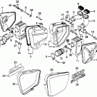 CB500T Air cleaner @ air cleaner cover
