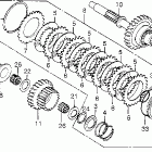 CB750A Top clutch @ countershaft