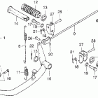 CB200T Brake pedal @ kick starter arm
