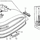 CB750K Топливный бак