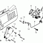 MT125 Left crankcase cover @ oil pump