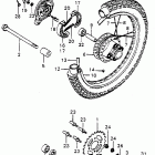 MT125 Заднее колесо